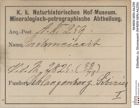 Etiketten zu Stromeyerit (NHMW-MIN-Ak259)
